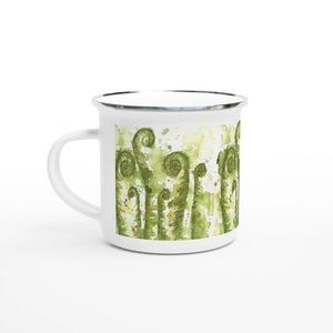 Watercolour Ferns - Enamel Mug